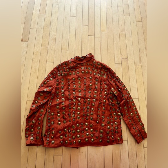 Free People Chelsea Coin Jacket in Bronze - Picture 7 of 12